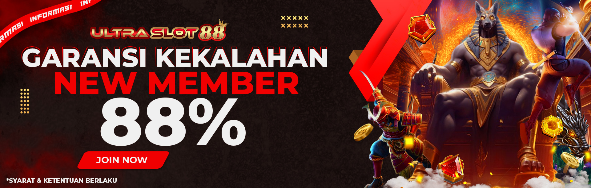 GARANSI KEKALAHAN NEW MEMBER 88% !!