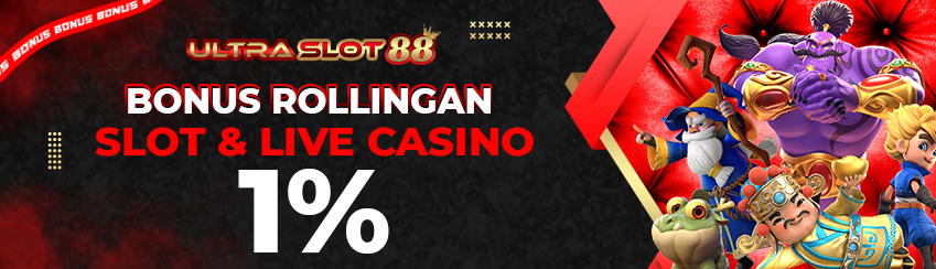 BONUS ROLLINGAN SLOT & LIVECASINO up to 1%